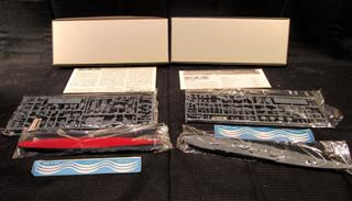 1/700 8 WATER LINE WWII BOAT MODEL KITS: LIGHT CRUISER OYODO - HEAVY CRUISER TON